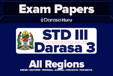 Standard Three Exams 2025 (Mitihani ya Darasa la Tatu) , IRAMBA DC Standard Three Terminal Exams English and Kiswahili Medium