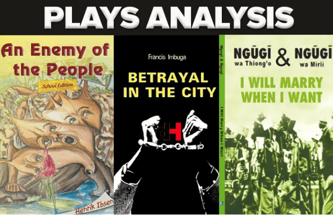 Plays Books Analysis Form 5 6 Advanced Level