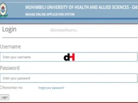 MUHAS Admission Online Application