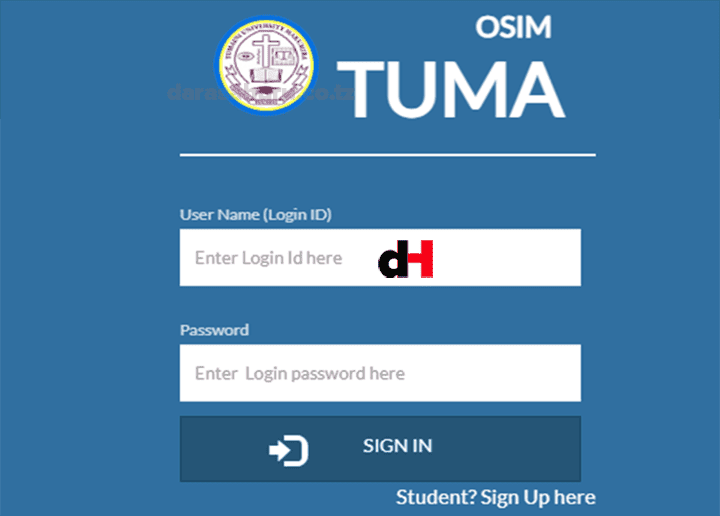 Tumaini University Makumira(TUMA) Admission Online Application System