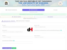University of Dodoma(UDOM) Admission Online Application System