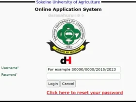 Sokoine University of Agriculture(SUA) Admission Online Application System