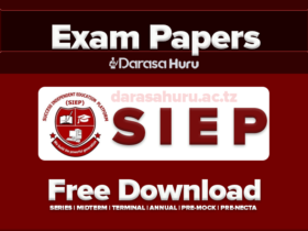 SIEP Standard VII First Mock Examination New Format 2024