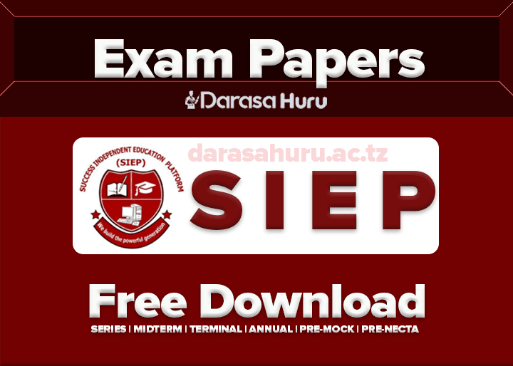 SIEP Standard VII First Mock Examination New Format 2024