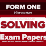 Pangani DC Form One Annual Joint Examinations 2025, Markaz Islamic Form One Midterm Examination September 2025, Glory Sec Form One Midterm Exams August 2025 New Syllabus, HAI DC Form One Joint Midterm Exams August 2025 With Marking Schemes, MKALAMA DC Form One Terminal Exam 2025 With Marking Schemes