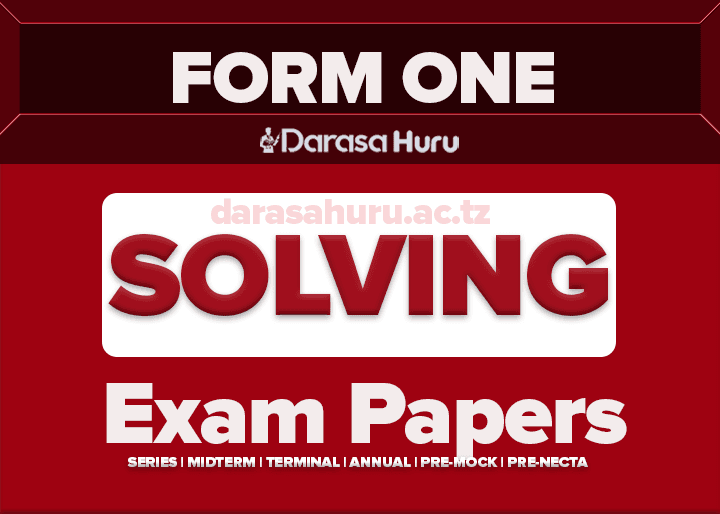 MKALAMA DC Form One Terminal Exam 2025 With Marking Schemes