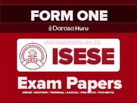 ISESE Form One Solved Midterm Exams 2025 With Answers