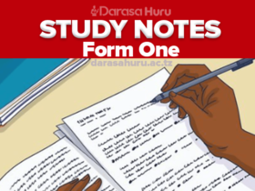 Form One Study Notes New Syllabus - All Subjects