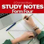 Form Four Study Notes - All Subjects