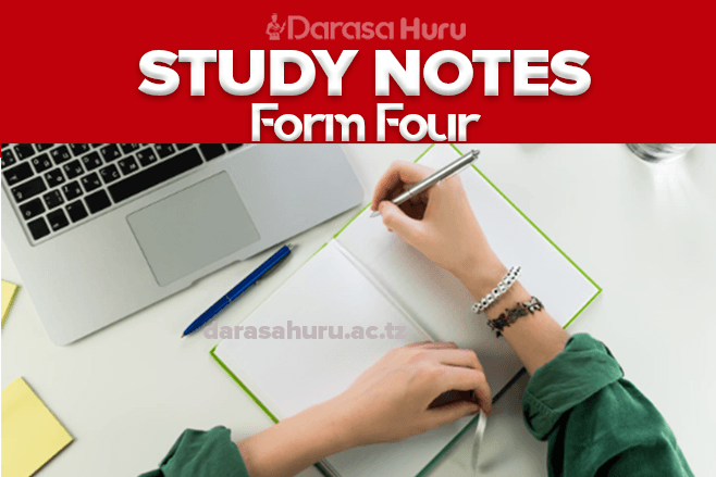 Form Four Study Notes - All Subjects