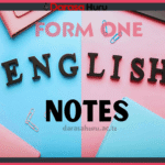 Read and Download Study Notes Free For English Language Form 1 One Note New Syllabus, English Language Form One New Syllabus Notes