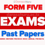 IRINGA Form Five Annual Exams 2025 All Subjects, Terminal Exams Form Five 2024 Kilimanjaro With Marking Schemes , Form Five Joint Annual Examination 2023 With Marking Schemes Southern Zone-Lindi na Mtwara, Form Five Annual Examinations 2025 Kilimanjaro Region