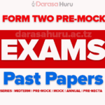 Kitanchla Morogoro Form Two Pre-Mock Joint Exams 2025 With Marking Schemes, Form Two Pre Mock KIPSSA Examinations 2025, Form Two Pre KIPSSA Mock Examinations 2025, Mbeya City Form Two Pre Mock Exam April 2025 With Marking Schemes