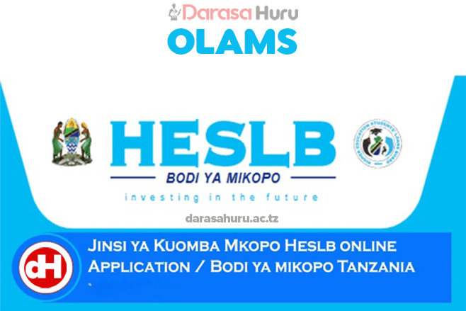 HESLB OLAMS Online Loan Application 2025/2026-Apply Now