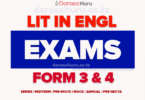 LITERATURE IN ENGLISH EXAMS FORM 3 & 4