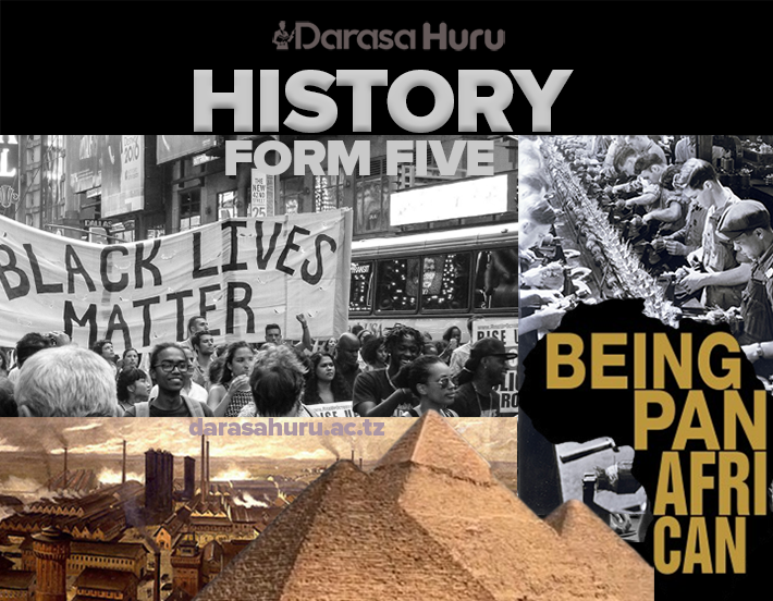 Industrial Revolution of the 20th and 21th Century, HISTORY FORM FIVE NOTES, Industrial Revolution in the 18th and 19th Centuries, Topic 1: Pan-Africanism - History Form Five Notes New Syllabus