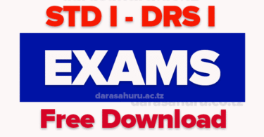Standard One (Darasa la Kwanza) Exams 2025 Free Download