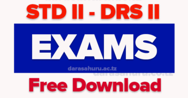 Pwani Standard Two Evaluation Tool Exams 2025 Coast Region, Standard Two (Darasa la Pili) Exams 2025 Free Download