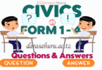 Civics Form 1 2 3 4 Competency Questions and Answer All Topics