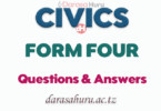 Civics Form Four Competency Questions and Answer All Topics