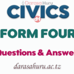 Civics Form Four Competency Questions and Answer All Topics