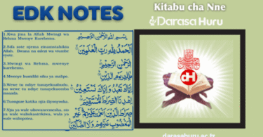 EDK Notes Darasa la Nne (Standard Four)