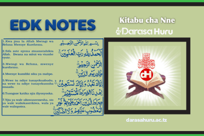 EDK Notes Darasa la Nne (Standard Four)