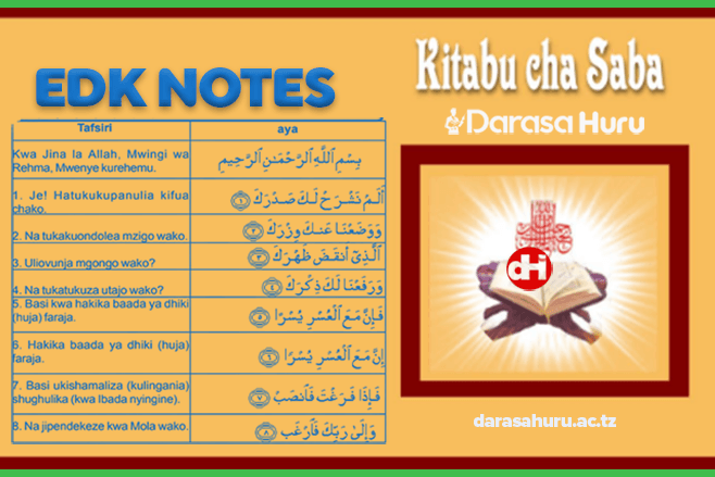EDK Notes Darasa la Saba (Standard Seven)
