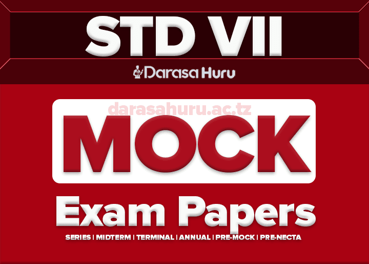 Standard Seven Zonal Mock II Exams 2025 Katavi, Mbeya, Njombe, Rukwa, Ruvuma and Songwe