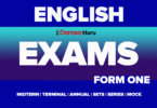 English Language Form One New Syllabus Exams 2025