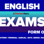 English Language Form One New Syllabus Exams 2025