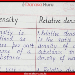 DENSITY AND RELATIVE DENSITY