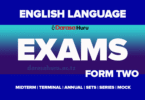 English Language Exams Form Two With Marking Schemes Download PDF