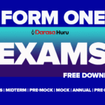 Form One New Syllabus Exams 2025, Markaz Islamic Form One Midterm Examination Sept 2025