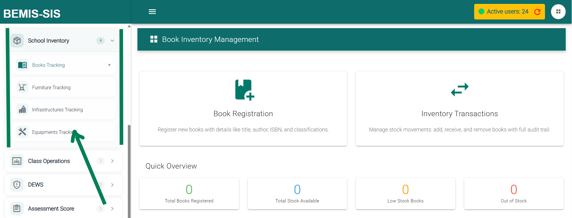 SIS INVENTORY