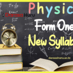 Physics Notes Form One New Syllabus All Topics