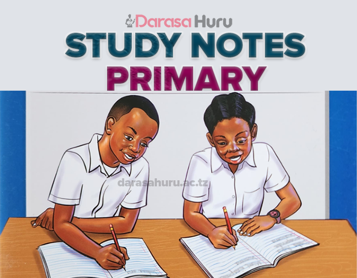 FULL NOTES FOR PRIMARY SCHOOLS (PRE - STD VII) ALL SUBJECTS