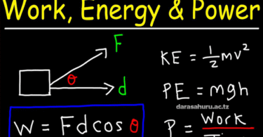 Work, Energy and Power