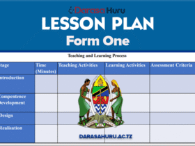 Lesson Plan Form I - IV 2026 (Masomo Yote), Mathematics Lesson Plan Form One 2026, Kiswahili Lesson Plan Form One 2026
