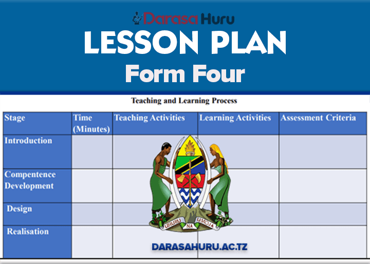 Physics Lesson Plan Form Four 2026, Mathematics Lesson Plan Form Four 2026, English Language Lesson Plan Form Four 2026, Civics Lesson Plan Form Four 2026