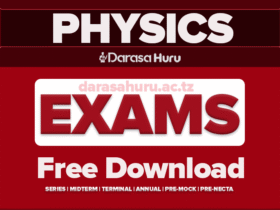 Physics 1 and 2 Lake Zone Form Six Mock Exam Nov 2025