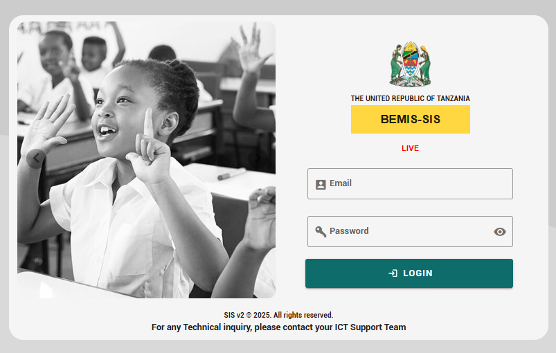 SIS Login Tamisemi School Information System
