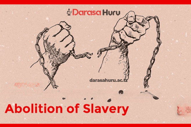 Abolition of Slavery and Slave Trade