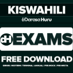 Kiswahili Form Four Monthly Test 2026