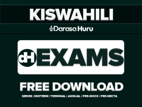 Kiswahili Form Four Monthly Test 2026