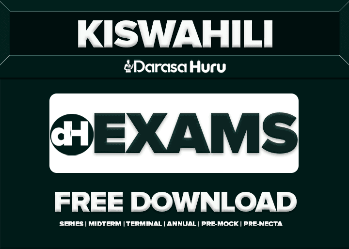Kiswahili Form Four Monthly Test 2026