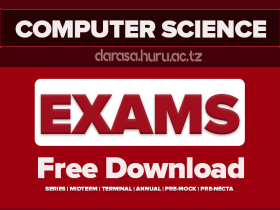 COMPUTER SCIENCE 1 AND 2 FORM SIX MOCK EXAMS DAR ES SALAAM 2026 WITH MARKING SCHEME