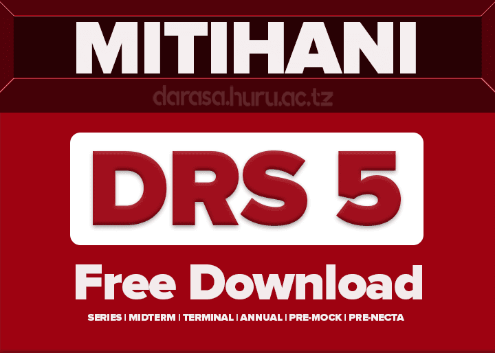 MITIHANI YA DARASA LA TANO – MASOMO YOTE