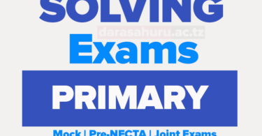 EXAMS MITIHANI FOR PRIMARY SCHOOLS, EXAMINATIONS FOR PRIMARY SCHOOLS ENGLISH MEDIUM, PRIMARY SCHOOLS (PRE - STD VII) EXAMINATIONS, PRIMARY SCHOOL EXAMINATIONS
