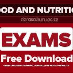 FOOD AND HUMAN NUTRITION 1 2 AND 3 FORM SIX MOCK EXAMS DAR ES SALAAM 2026 WITH MARKING SCHEME
